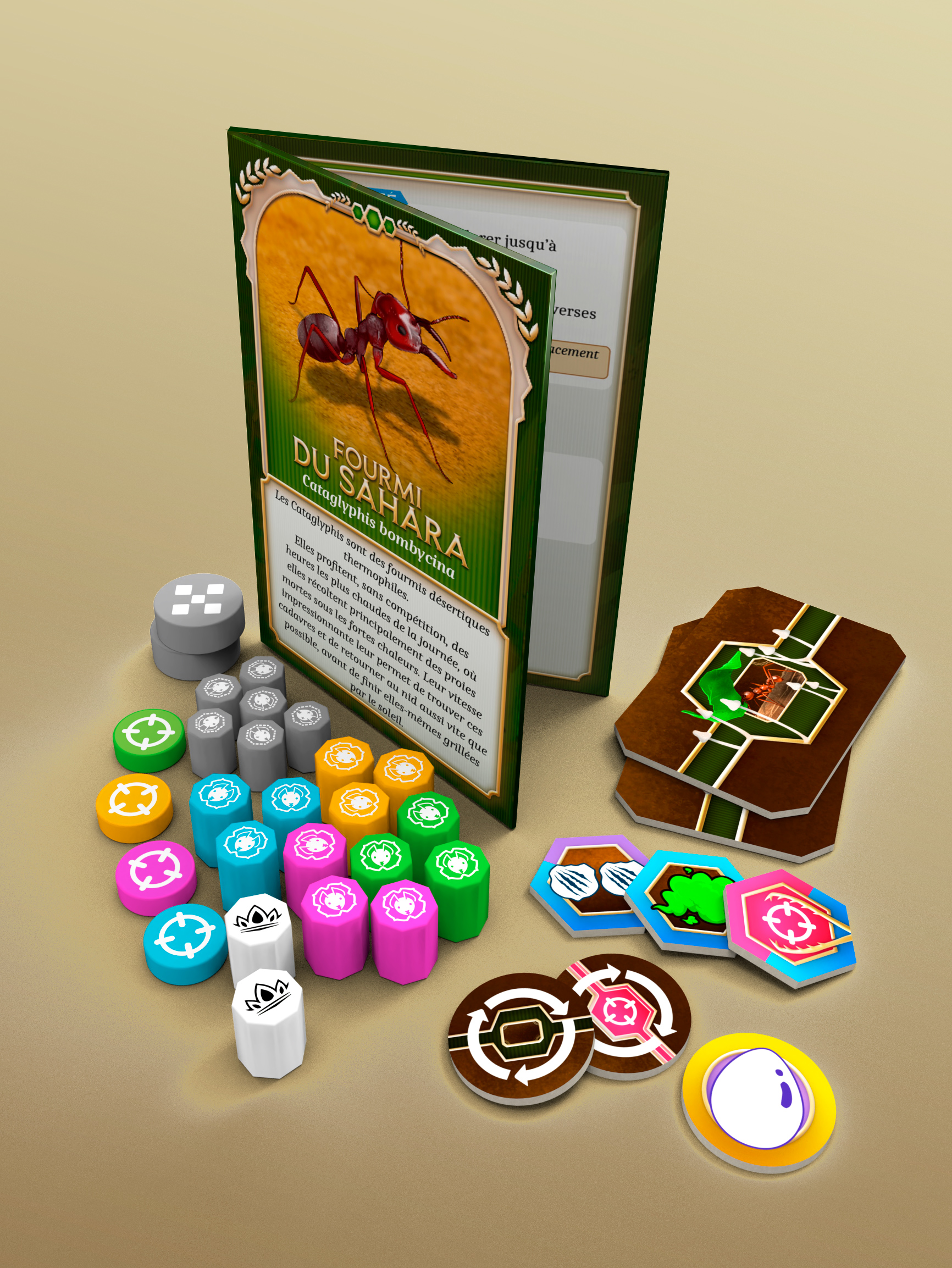 Microlonies species booklet and components
