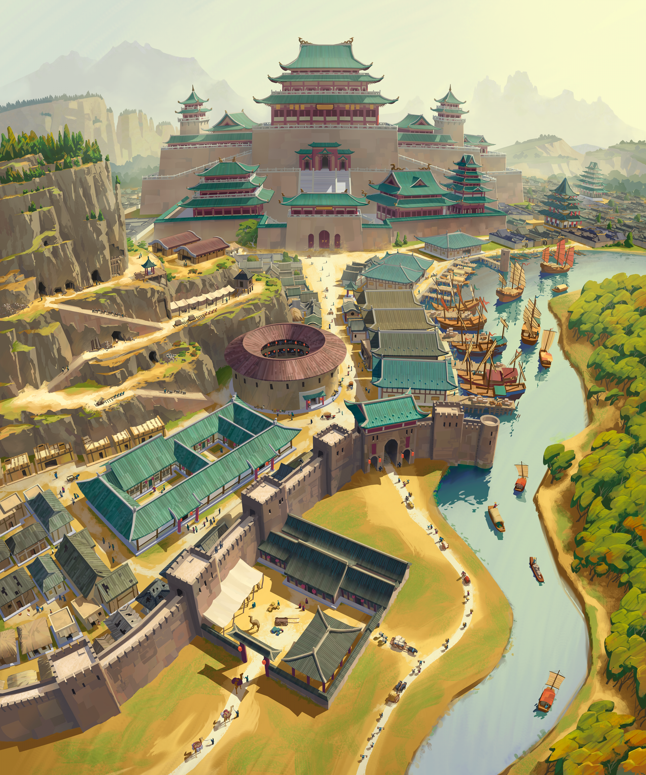 Plateau de jeu de Yínzi: Ming